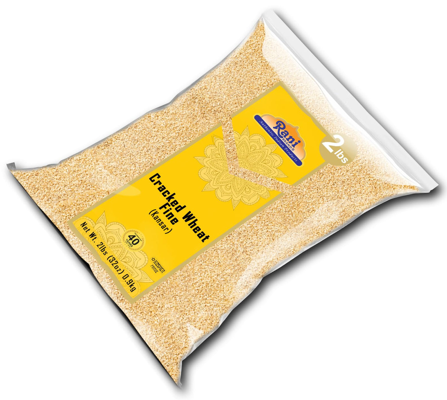 Rani Cracked Wheat Fine (Kansar/Bulgur Wheat#1) 32Oz (2Lbs) 908G ~ All Natural | Vegan | Gluten Friendly | Non-Gmo |Kosher | Indian Origin