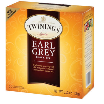 Twinings Earl Grey Black Tea, 50 Ct
