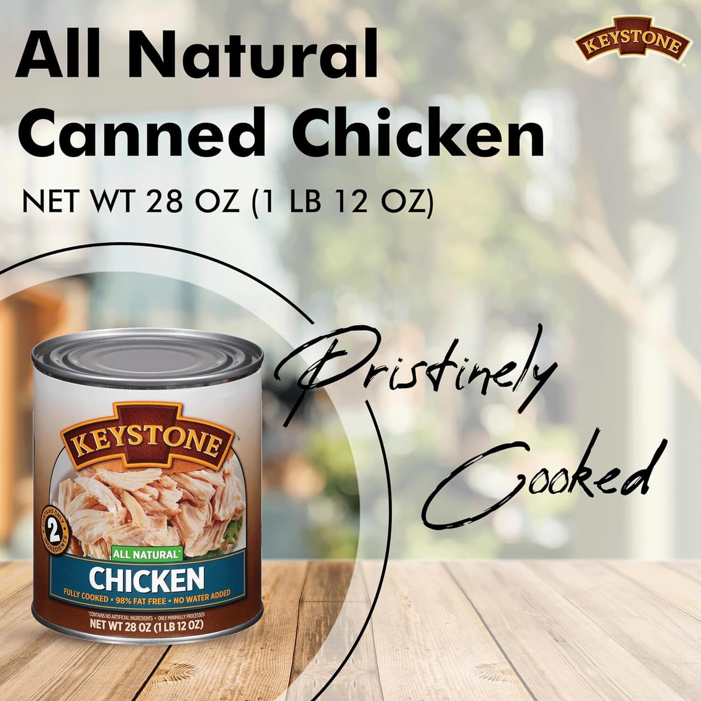 Keystone Variety Pack Canned Meat 28Oz Case All Natural 3 Canned Beef | 2 Chicken | 2 Turkey | 2 Pork | 3 Ground Beef Fully Cook