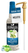 Syruvia Sugar-Free Mojito Syrup - 0 Calorie - Premium Flavoring Syrup for Tea, Italian Sodas, Beverages, Desserts, Ice Cream, Co