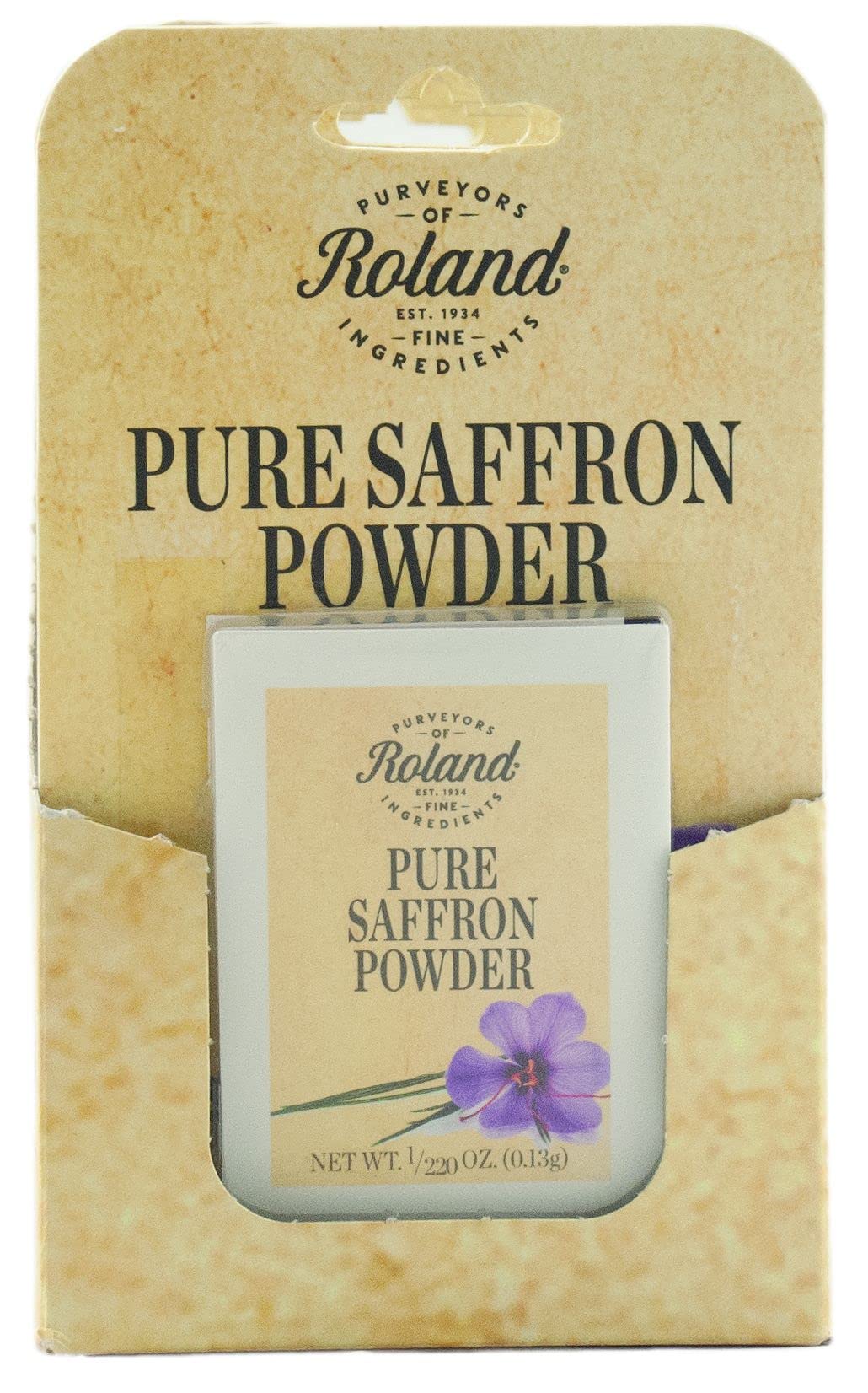 Roland Foods Pure Saffron Powder, 0.5-Gram Box, Specialty Imported Food, Saffron Color