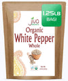 Organic White Peppercorns Whole 1.25 Pound Bulk Bag - Non-Gmo, Pure Whole Peppercorns For Grinder Refill By Jiva Organics
