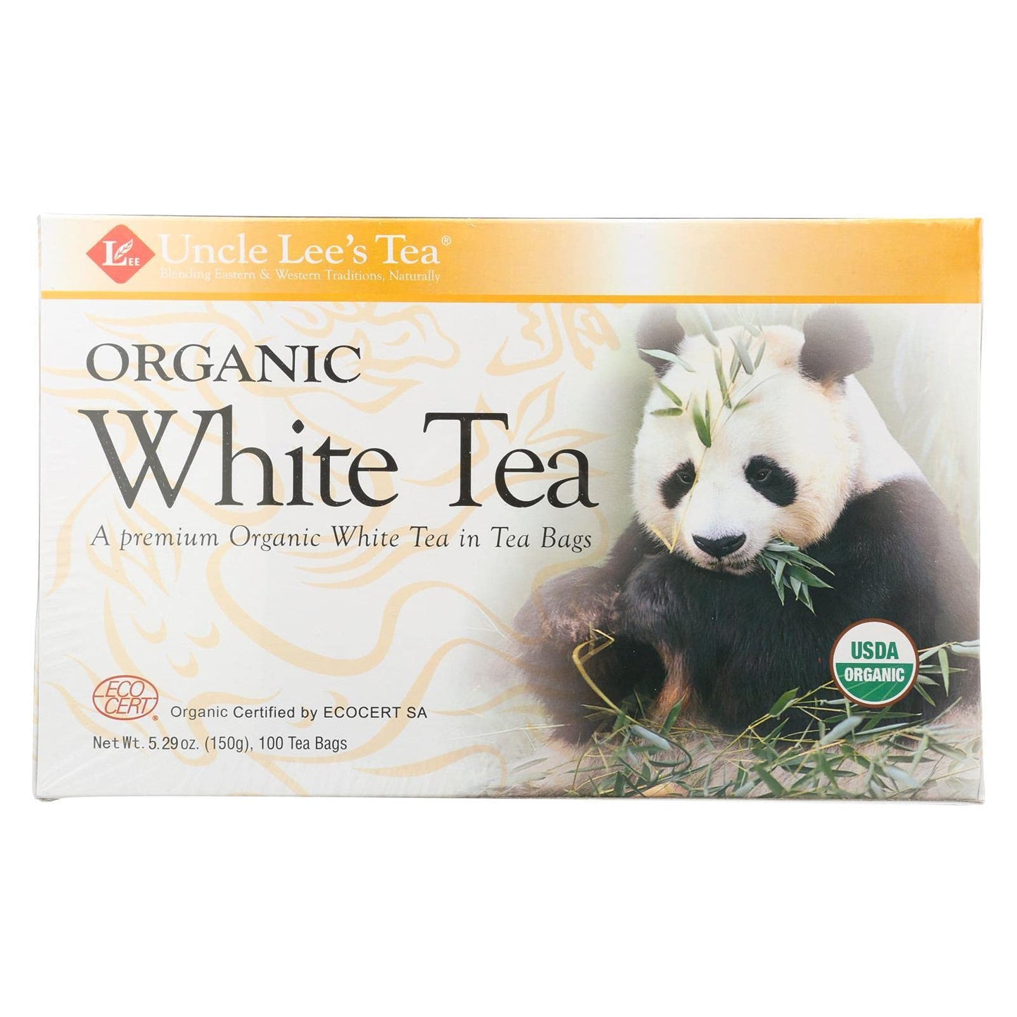 Uncle Lee's Legends Of China Organic White Tea - 100 Tea Bags, 3 Pack