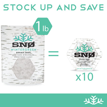 Wintergreen Xylitol Candy Chips - Sn 1Lb Bag - Handcrafted W/Only 2 Ingredients | Diabetic-Friendly, Non-Gmo, Vegan, Keto, Gf &