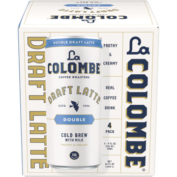 La Colombe Double Shot Draft Latte - 9 Fluid Ounce, 4 Count - Cold-Pressed Espresso And Frothed Milk - Made With Real Ingredient