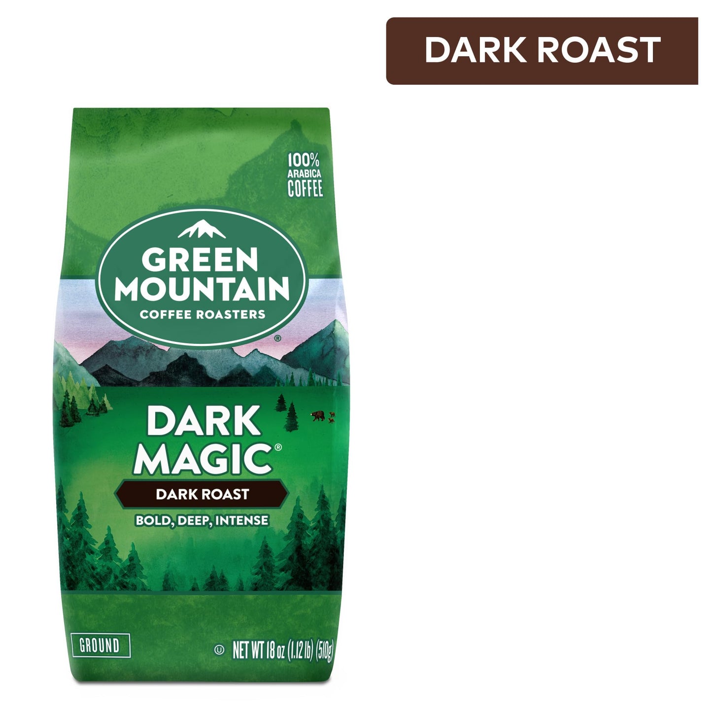 Green Mountain Coffee Roasters Dark Magic, Ground Coffee, Bagged 18 Oz