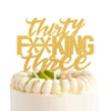 LINGBOOM Birthday Cake Toppers for 33rd Anniversary Party Decorations, Happy Birthday Theme, 33 Years Old Celebration Supplies