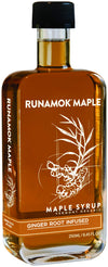Runamok Ginger Root Infused Maple Syrup - Gluten Free Natural Sweetener - 8.45 Fl Oz (250mL)