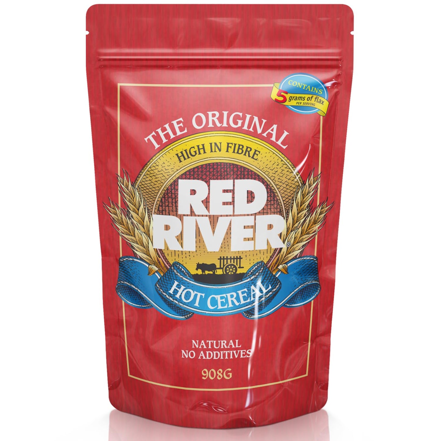 Red River Cereal - Cracked Wheat Hot Cereal (2Lbs / 908G) Made In Canada At Arva Flour Mills - All Natural, No-Additives (1-Pack