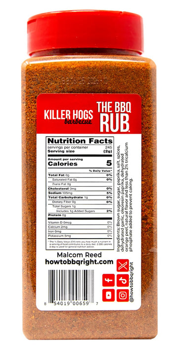 Killer Hogs The Bbq Rub | Championship Grill Seasoning For Beef, Steak, Burgers, Pork, And Chicken | 20 Year Commemorative Edition | 17.3 Ounces
