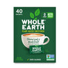 Whole Earth Stevia & Monk Fruit Sweetener, Erythritol, 40 Pack, 2 Ounce