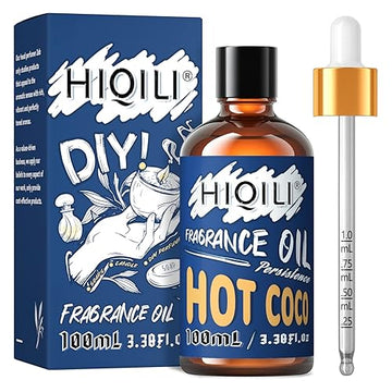 Hiqili Hot Coco Essential Oil - Pure Mellow Fragrance Oil For Diffuser, Candle Soap Perfume Lotion Making, 3.38 Fl Oz Halloween