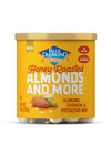Blue Diamond Almonds, Mixed Nuts Sweet Honey Roasted Deluxe Snack Nuts, Almonds, Pistachios, and Cashews, 14oz. Can (Pack of 1)