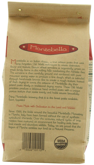 Montebello Organic Farfalle, 16 Ounce, 5 Count