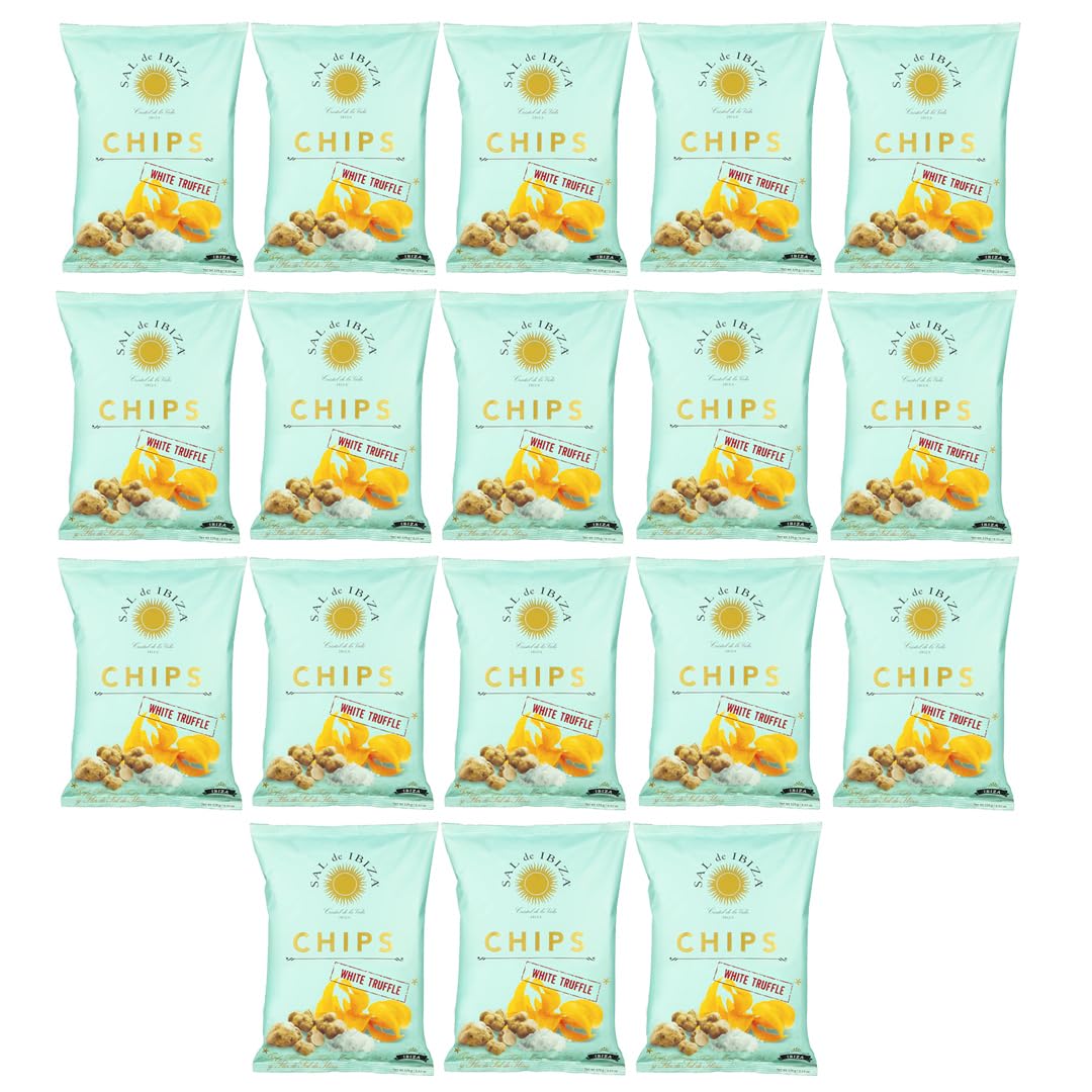 Sal de Ibiza White Truffle Potato Chips - 1.6 oz Bags (18-Pack)