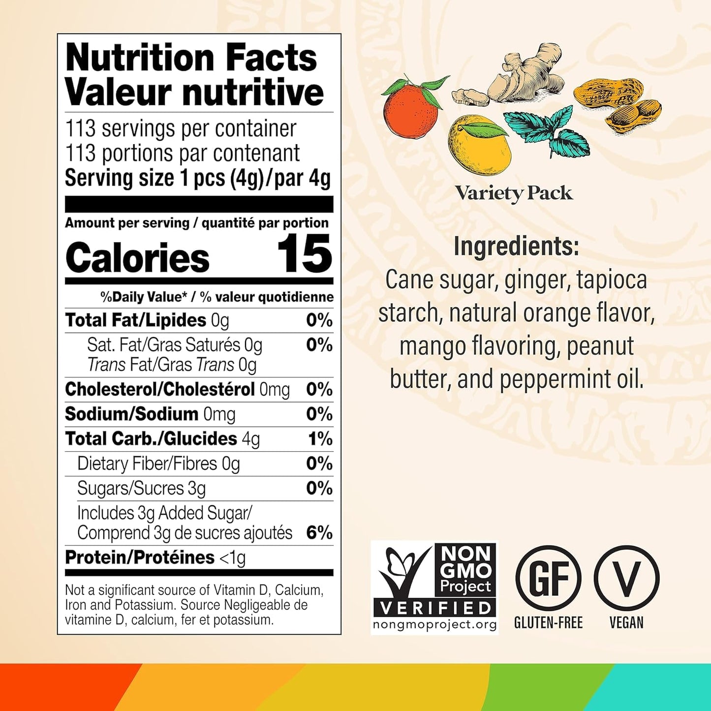 Generic Chimes Ginger Chews Variety Pack, 3 lbs - Delicious Chewy Candies, Perfect for Snacking and Gifting