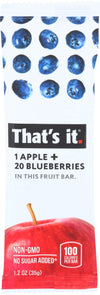 That'S It Fruit Bar, Apple & Blueberry, 1.2 Oz
