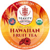 Organic Hibiscus Tea Pods with Peach, Mango, & Passionfruit - Naturally Decaf Tea - Hawaiian Fruit Tea by Teavity (36 Tea Pods)