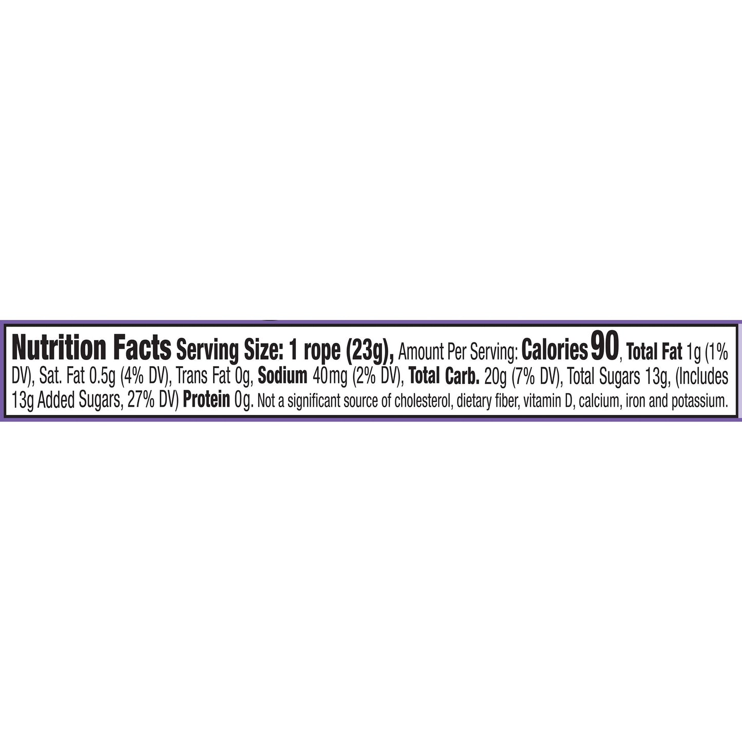 Laffy Taffy Rope - Case Of 24 (Grape)
