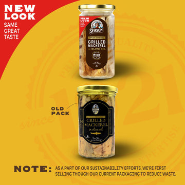 Season Grilled Mackerel In Olive Oil - Skinless & Boneless Mackerel Fillets, Wild Caught, Keto Snacks, Full Of Vitamins, Low In