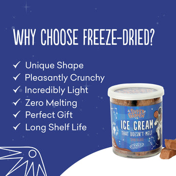 Super Garden Freeze Dried Ice Cream Chocolate | Crunchy and Creamy Freeze Dried Candy | Chololate Ice Cream loved by Kids | Perf