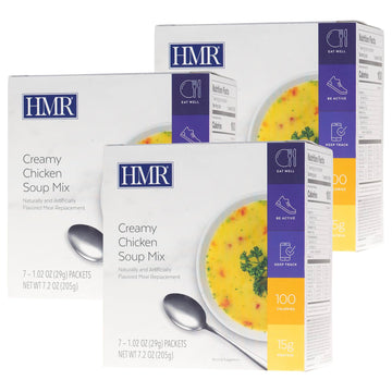 Hmr Creamy Chicken Soup Mix | Instant Lunch Or Dinner To Support Weight Management | Easy To Make | 15 Grams Of Protein | Low Ca
