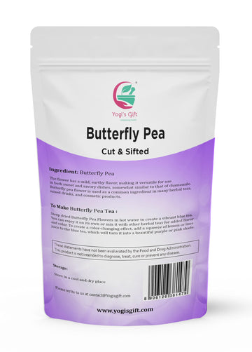 Butterfly Pea Flower Tea 1 Lb | Cut And Sifted | Makes Beautiful Blue Or Purple Food Coloring | Blue Tea Butterfly Pea Flower |