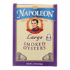 Napoleon Oysters Smoked, 92 Ounce Pack, Model 24-160, No Color