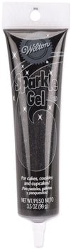 Wilton Black Sparkle Gel, 3.5 oz.