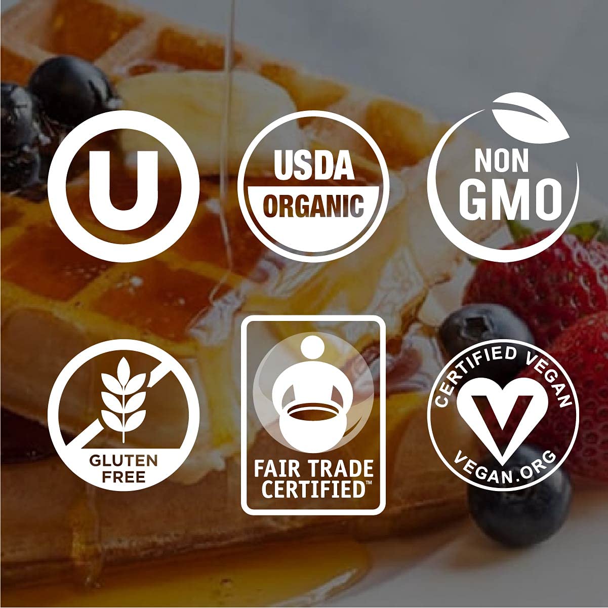 Wholesome Sweeteners Organic Blue Agave Nectar Syrup, Low Glycemic, Non-GMO, Fair Trade, 23.5 Oz, Pack of 6