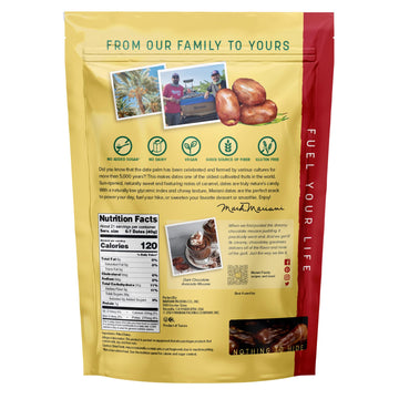 Mariani Pitted Dates, 30 Oz - Resealable Bag, High Fiber, No Sugar Added