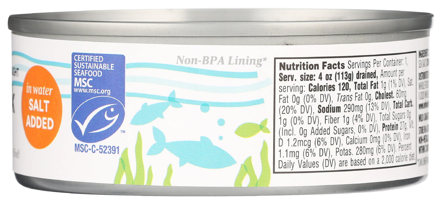 365 by Whole Foods Market Salted Skipjack Tuna in Water, 5 Ounce, Pack of 1