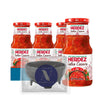 Herdez - Lavinia Essentials Bundle: 4-Pack of Salsa Roja Casera Hot 16oz Glass Bottle + 1 Utility Prop