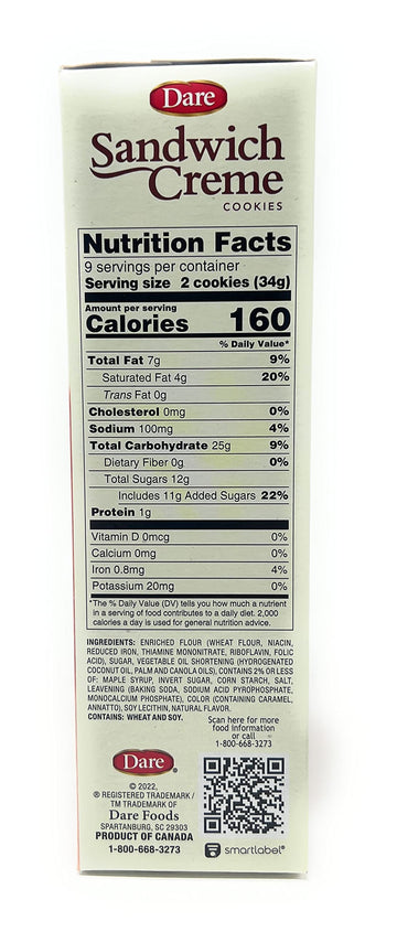 Dare Cookies, Maple Leaf Creme, 12.3 oz