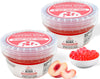 Soeos Peach Popping Boba,1.2lbs (550g) Pack of 2, Bursting Peach Flavor Pearls for Bubble Tea, Desserts, and Drinks
