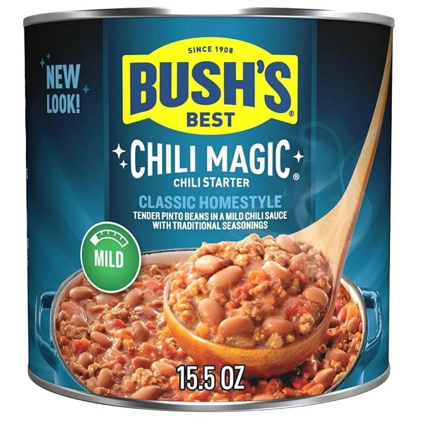 Best Chili Magic Traditional Mild Classic Homestyle Starter 15.5 oz Cans (Pack of 6)