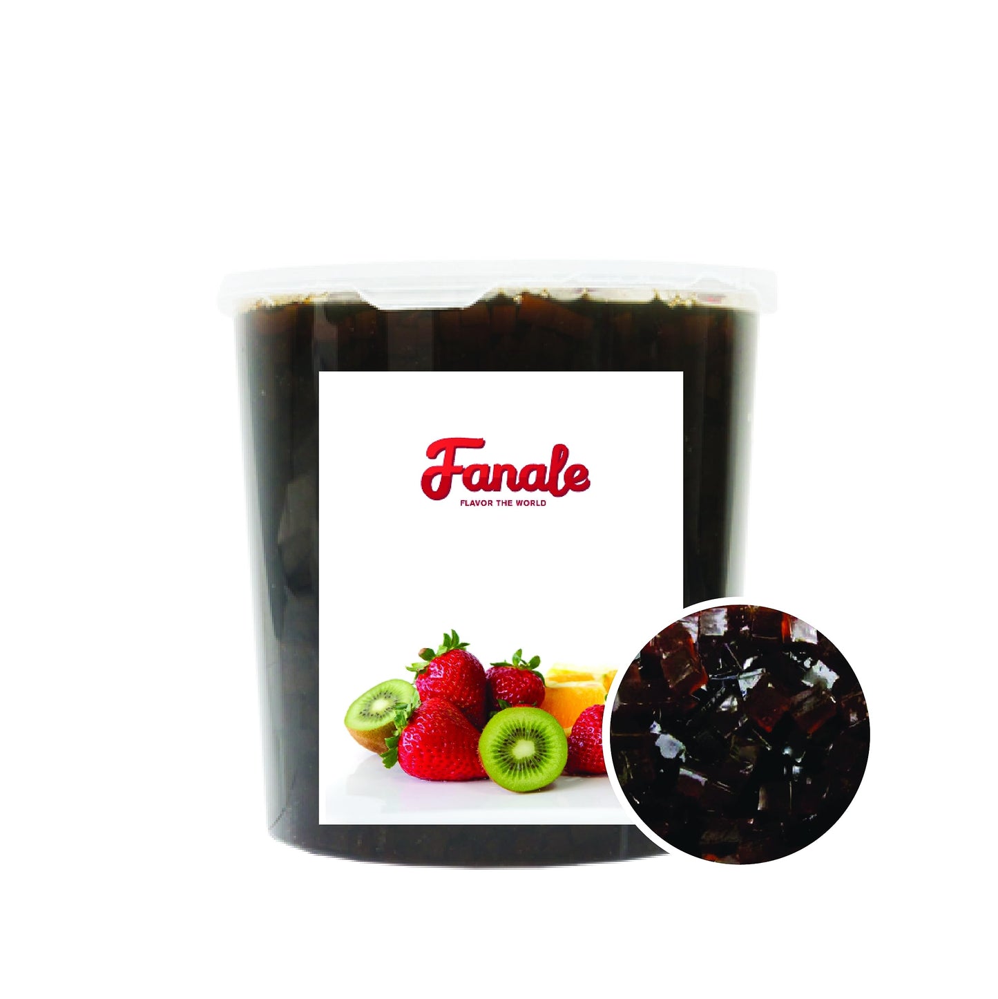 Fanale Coconut Jelly Topping Nata De Coco For Boba Tea | Ice Cream | Yogurt | Smoothie | Milk Tea | Desserts (Coffee, 7.26 Lb) J