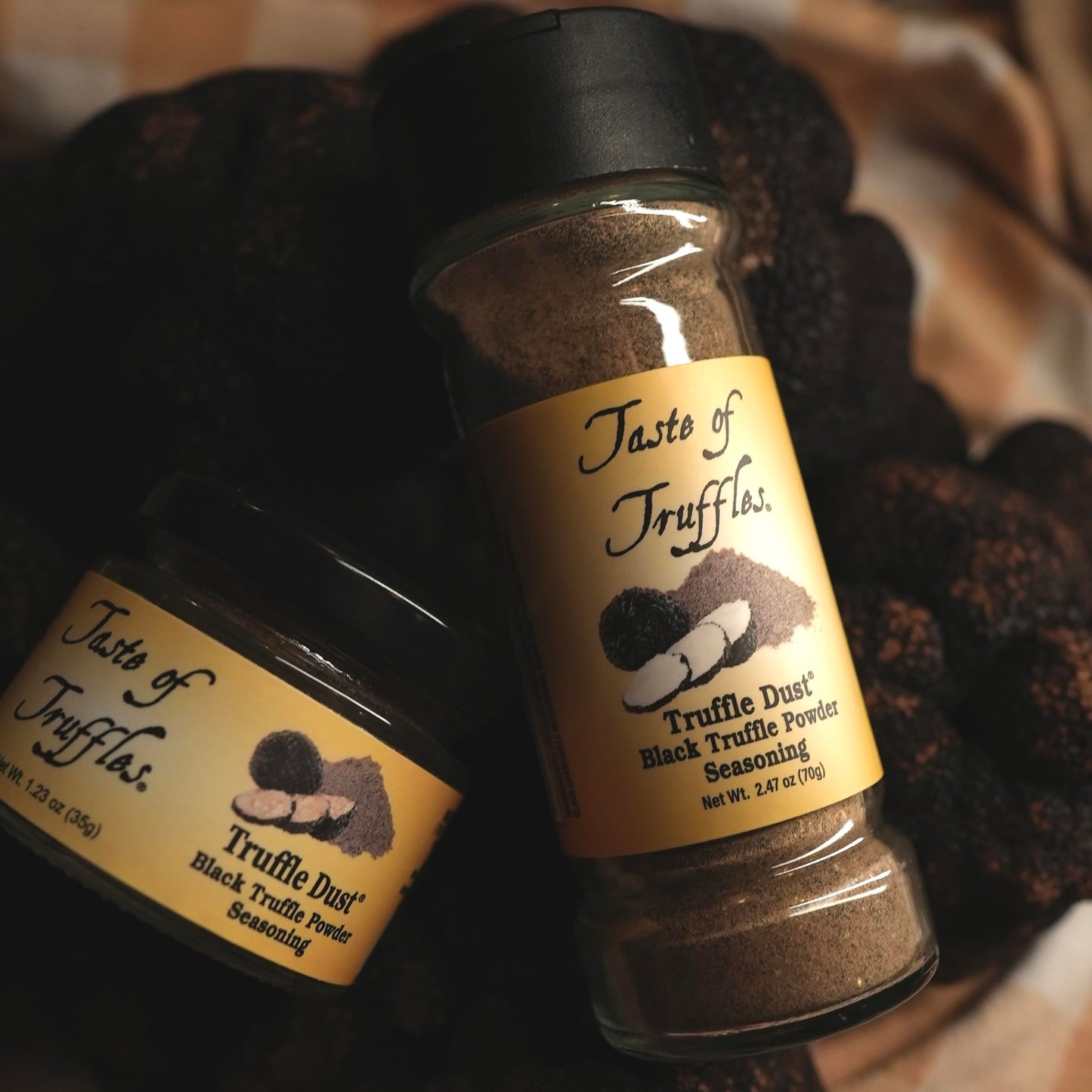 TASTE OF TRUFFLES Truffle Dust® Seasoning, Truffle & Mushroom Powder, 1.23oz, Vegan Friendly