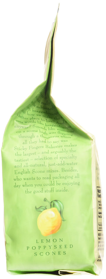 Sticky Fingers Scones Lemon Poppyseed, 15-Ounces (Pack Of3)