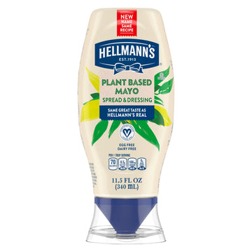 Hellmann's Vegan Dressing and Spread Vegan 1 Ct for a Rich, Creamy Plant-Based Alternative to Mayo Same Great Taste, Plant Based