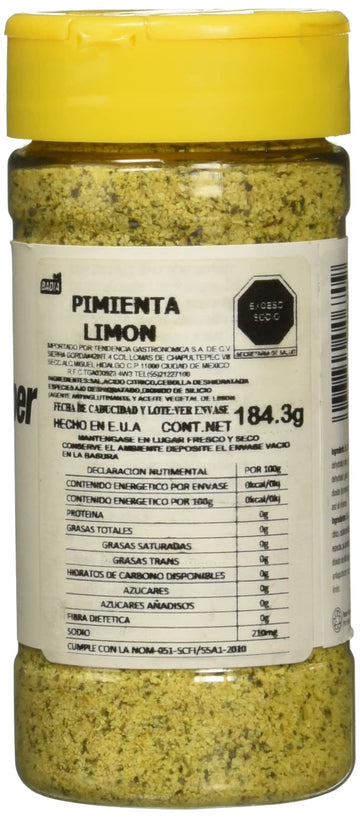 Badia Lemon Pepper Seasoning, 6.5000-ounces (Pack of 6)