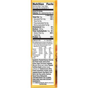 Nature Valley Protein Bar, Peanut, Almond & Dark Chocolate, 5 Count, Pack of 1, Model 1600045724