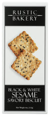 RUSTIC BAKERY Black & White Sesame Savory Biscuits, 4 OZ