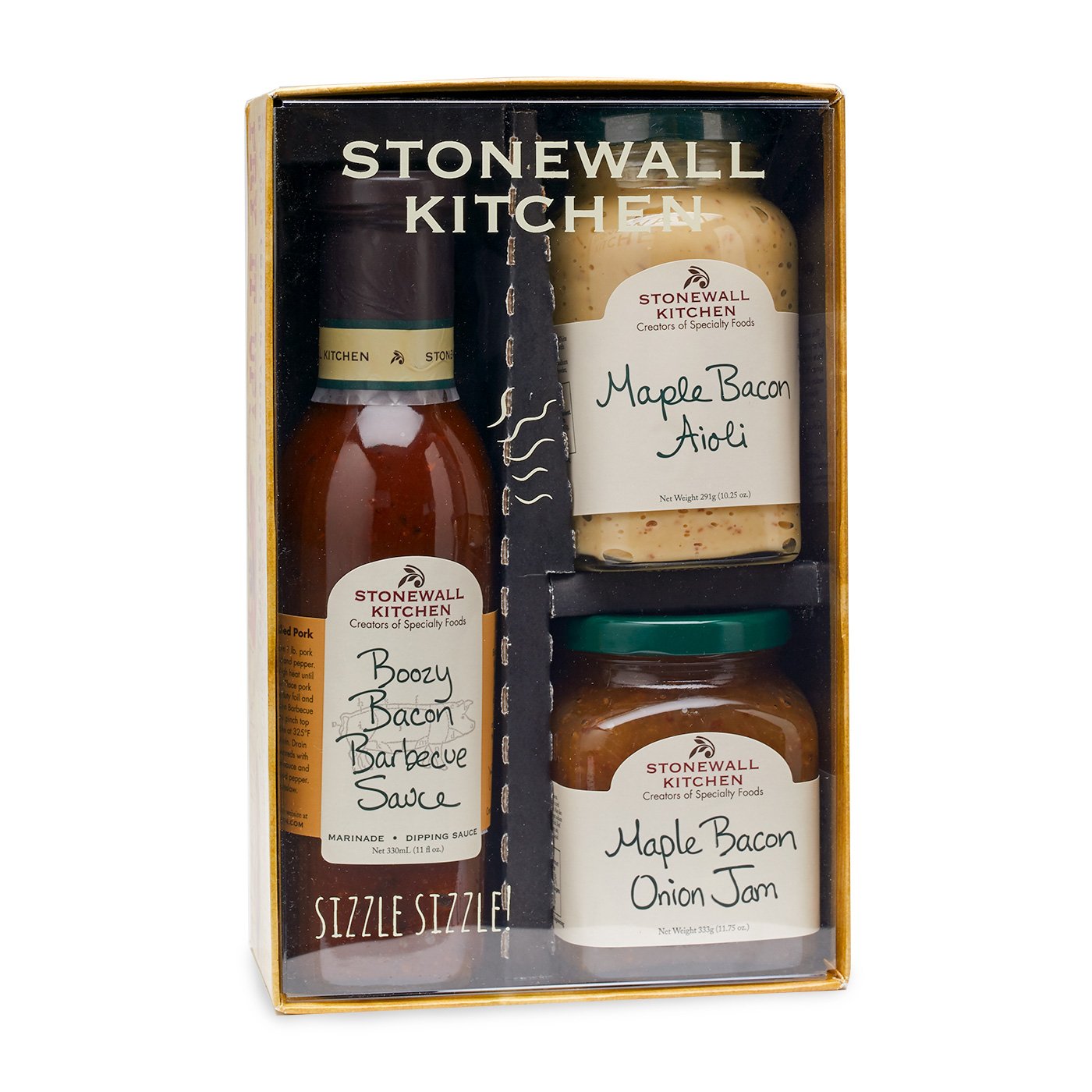 Stonewall Kitchen 3 Piece Bacon Gift Set - Assorted Colors - Model SUVELAM