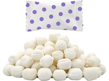Fruidles Big Dots Buttermints, Mint Candies, After Dinner Mints, Butter Mint Candy, Fat-Free, Kosher Certified, Individually Wrapped (Purple, 110 Pieces)