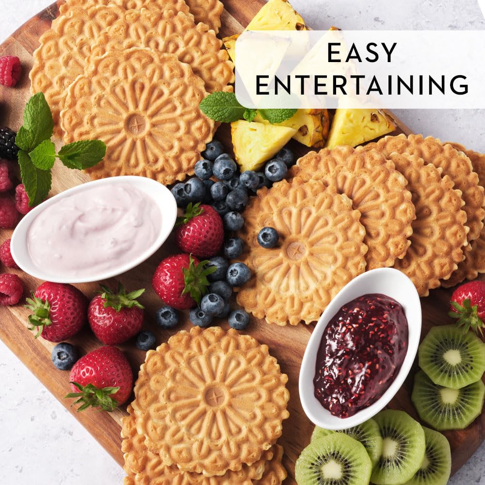 Reko Pizzelle Authentic Italian Style Waffle Cookie, Anise, 7 Ounce (Pack of 12)