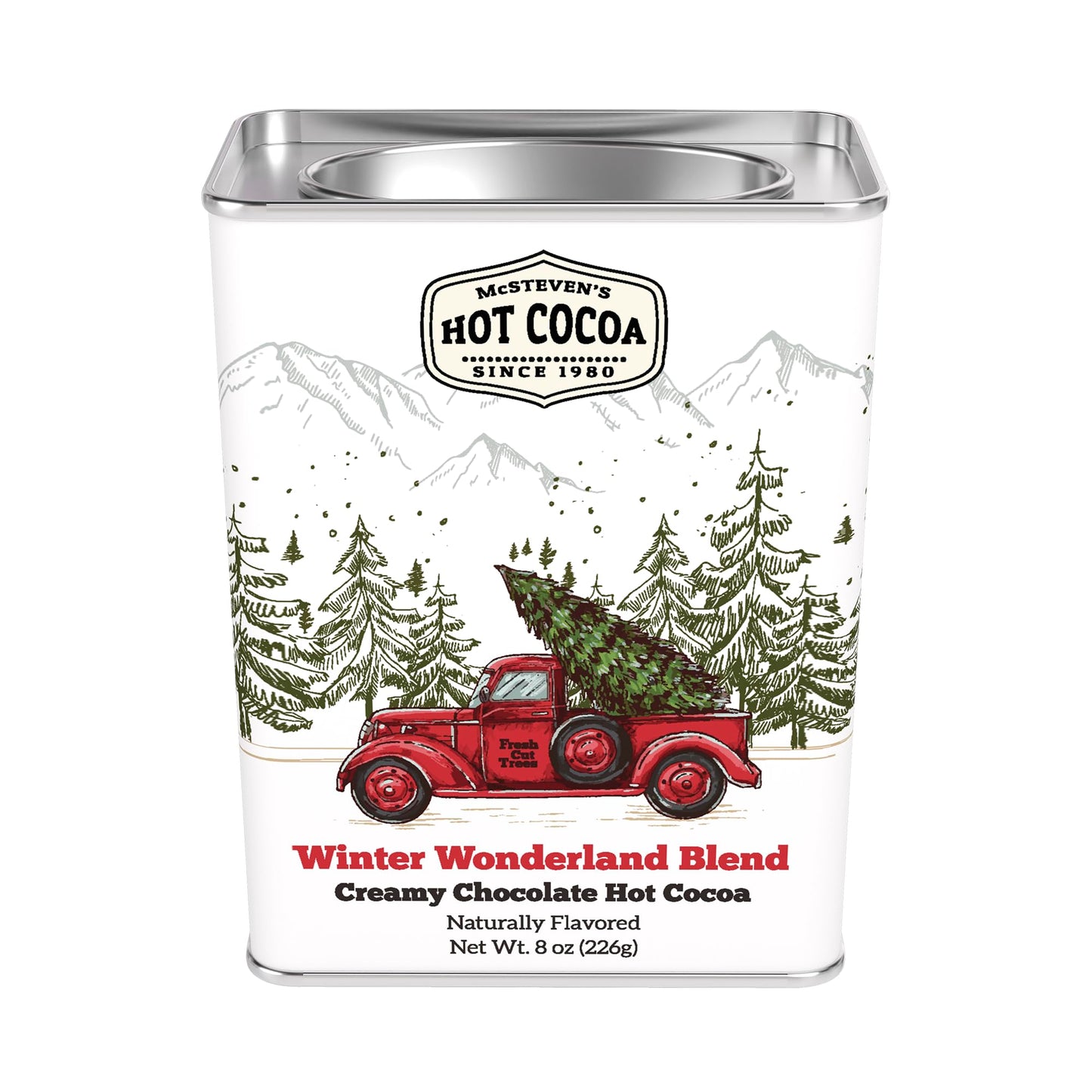 McStevens Hot Chocolate, Winter Warmer Wonderland Red Pickup Truck, 8 Ounce