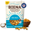 Biena Chickpea Snacks - Crunchy Roasted Chickpeas - High Fiber Vegan Protein Snacks For Adults And Kids - Individual Pack - Sea