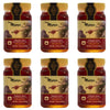 Pack of 6 Raw Royal Honey (Authentic Yemen Douani Sidr Honey) ??? ??? ???? ???? ????? Gluten Free Non GMO 100% Natural Raw Honey