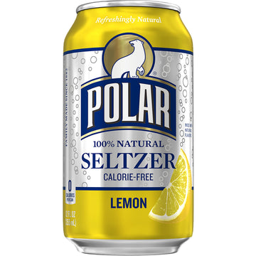 Polar Seltzer Lemon, 12 Fluid Ounce (Pack Of 12)